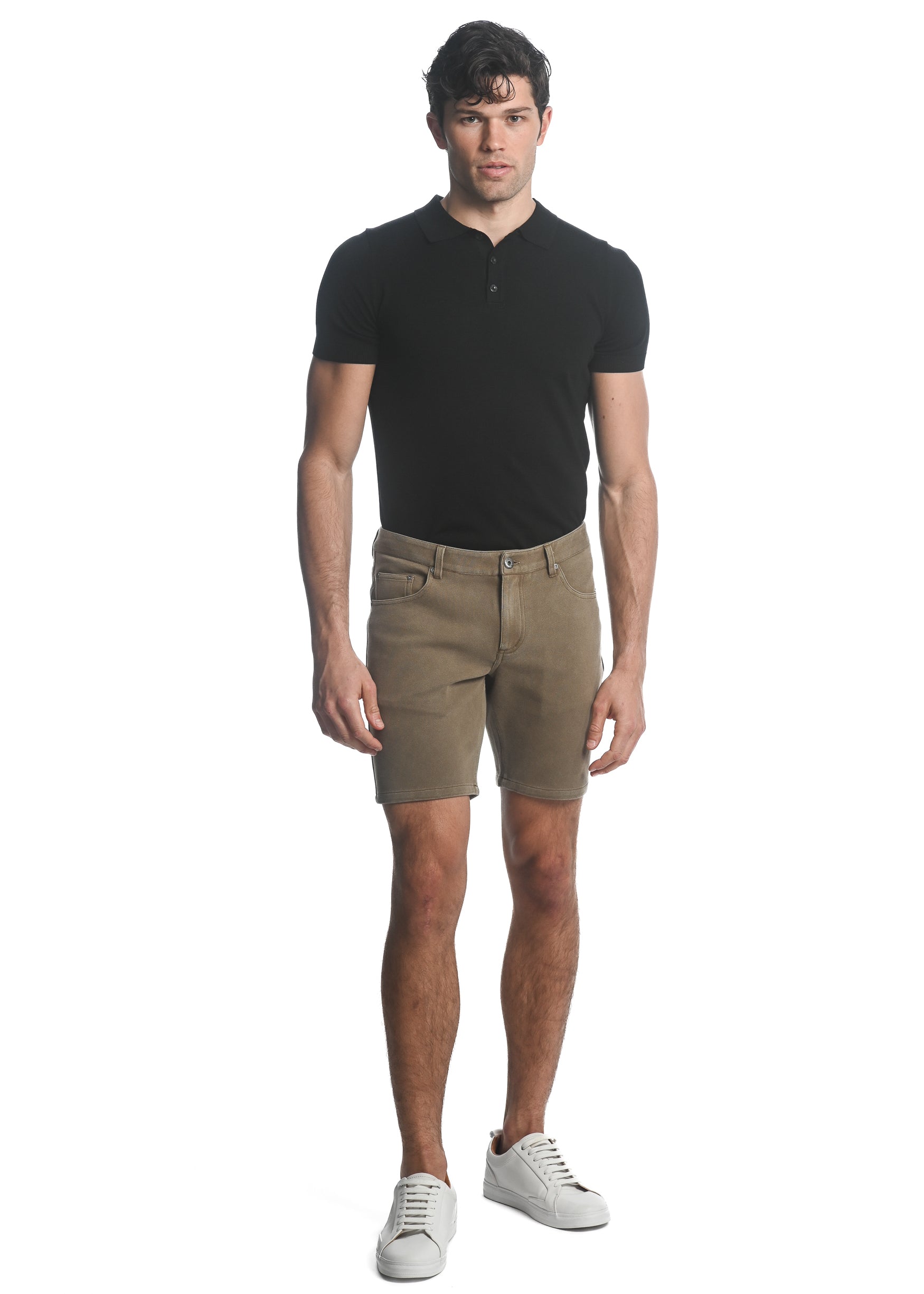 SAND DUNES 8" INSEAM VINTAGE WASH STRETCH JEANS SHORTS PM-3032