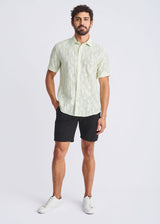 COOL MINT LIGHTWEIGHT JACQUARD SHORT SLEEVE SHIRT PM-51000