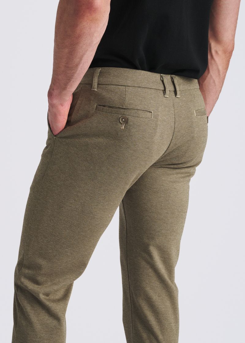 COCOA WOOL-LOOK HERRINGBONE STRETCH KNIT TAILORED PANTS PM-3303-67