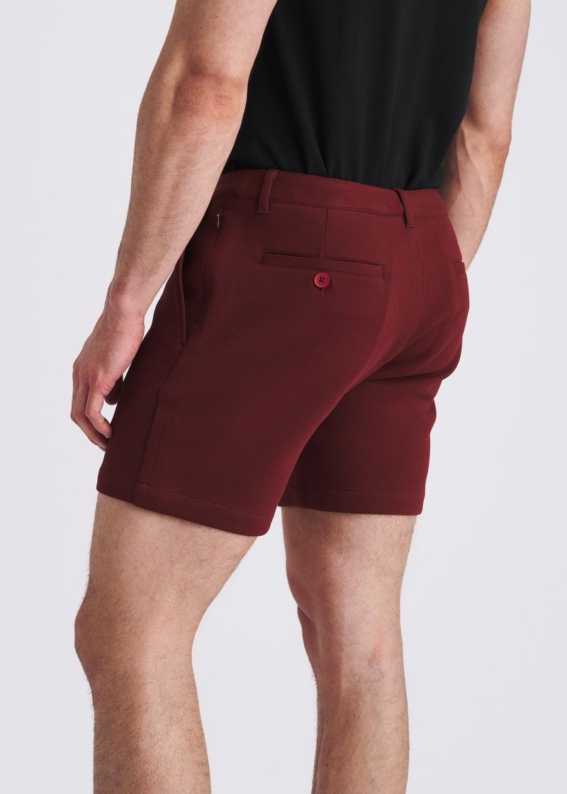 WINE 6" INSEAM STRETCH KNIT CHINO SHORTS PM-2558