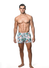 CLOUD/TEAL FAUNA MARBELLA 2.5" INSEAM SWIM SHORT PM-6002-49