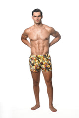 CORAL/LEMON FRUITS MARBELLA 2.5" INSEAM SWIM SHORT PM-6002-52
