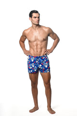COBALT/RED TROPICALE MARBELLA 2.5" INSEAM SWIM SHORT PM-6002-50