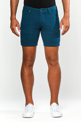 PETROL 8" INSEAM STRETCH KNIT CORD 5-PKT JEANS SHORT PM-3021