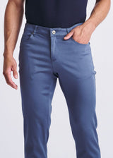 PACIFIC BLUE LIGHTWEIGHT TEXTURED STRETCH WOVEN 5-POCKET JEANS PM-3052