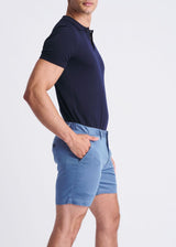 BLUE FIN 6" INSEAM TEXTURED STRETCH CHINO SHORTS PM-2543