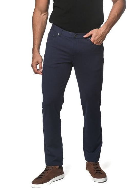 NAVY 5 POCKET STRETCH KNIT JEANS PM-3045