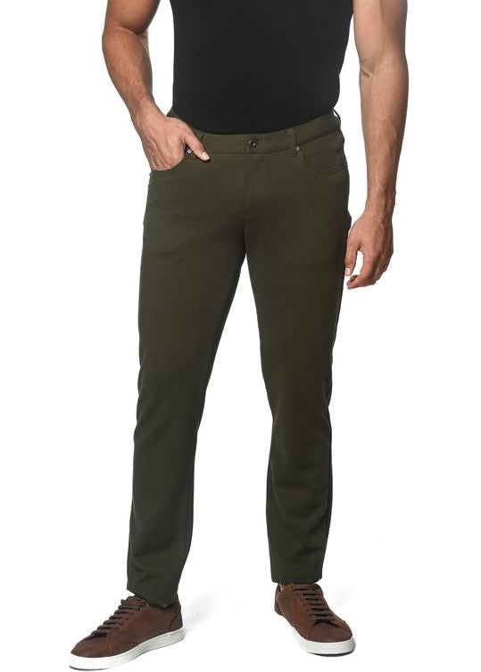 OLIVE 5 POCKET STRETCH KNIT JEANS PM-3045