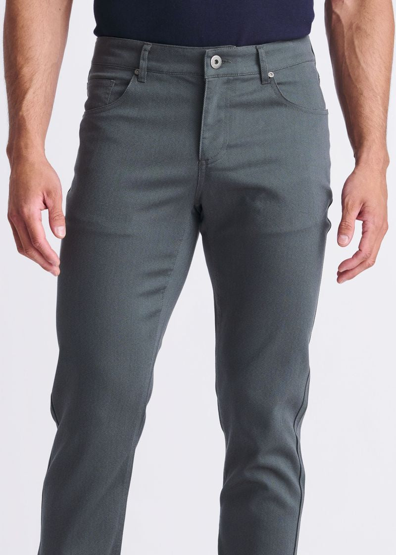SLATE BLUE LIGHTWEIGHT TEXTURED STRETCH WOVEN 5-POCKET JEANS PM-3053