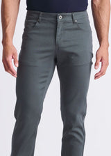 SLATE BLUE LIGHTWEIGHT TEXTURED STRETCH WOVEN 5-POCKET JEANS PM-3053