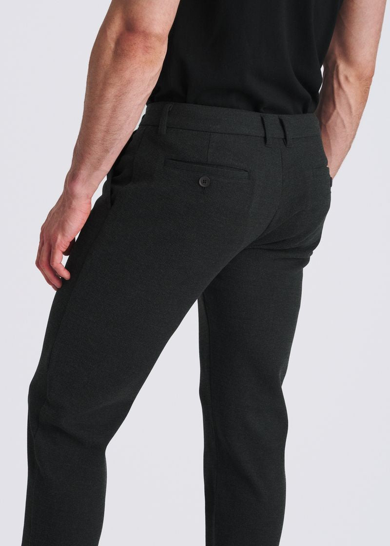 LUNAR CHECKS WOOL-LOOK STRETCH KNIT TAILORED PANTS PM-3303-73