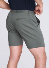 PEWTER 6" INSEAM TEXTURED STRETCH WOVEN CHINO SHORTS PM-2545