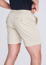 BONE 6" INSEAM CRINKLE STRETCH CHINO SHORTS PM-2544