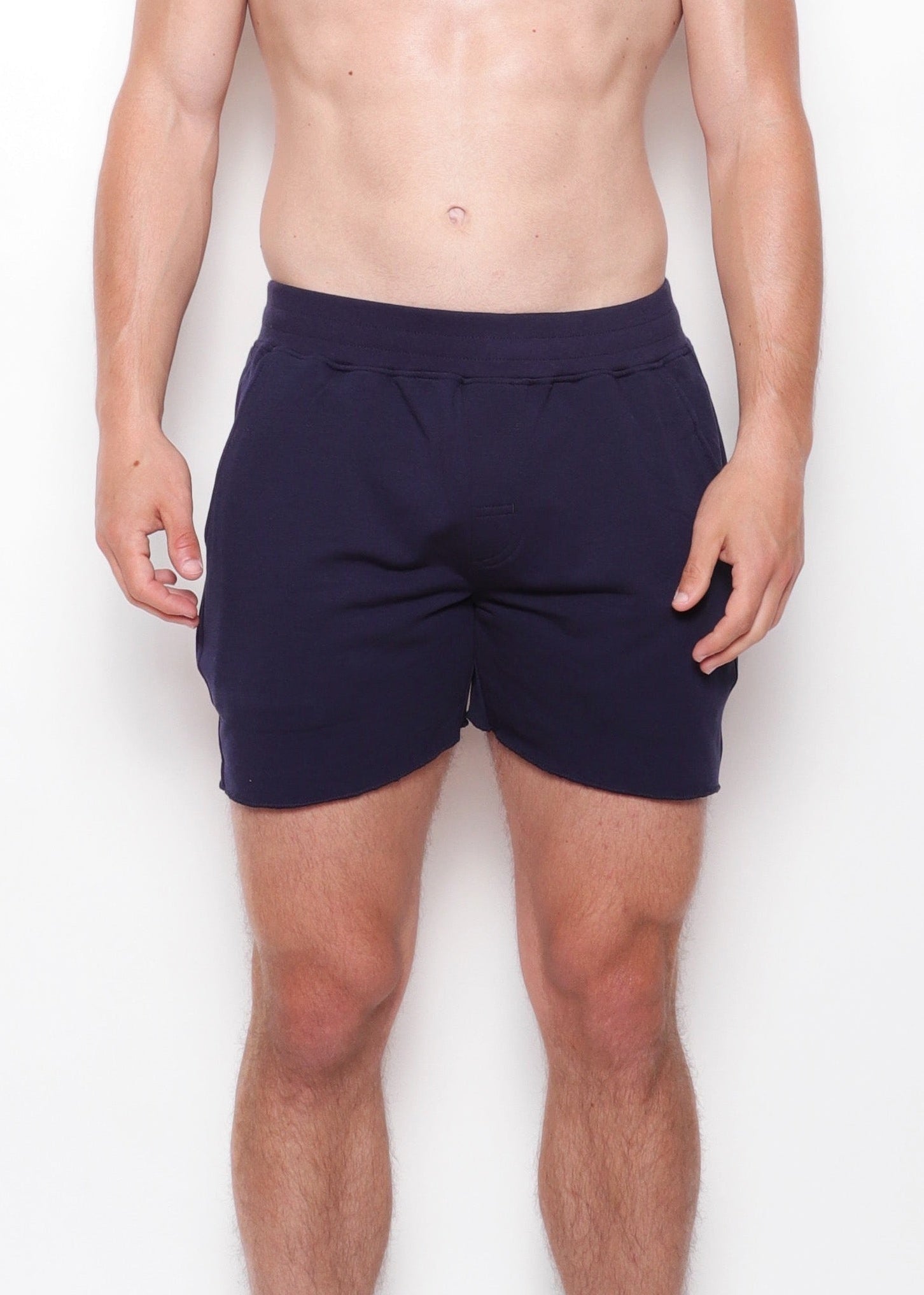 NAVY FLEECE SHORT PM-70011