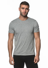 GREY TRI-BLEND CREW NECK SHORT SLEEVE TEE PM-1420