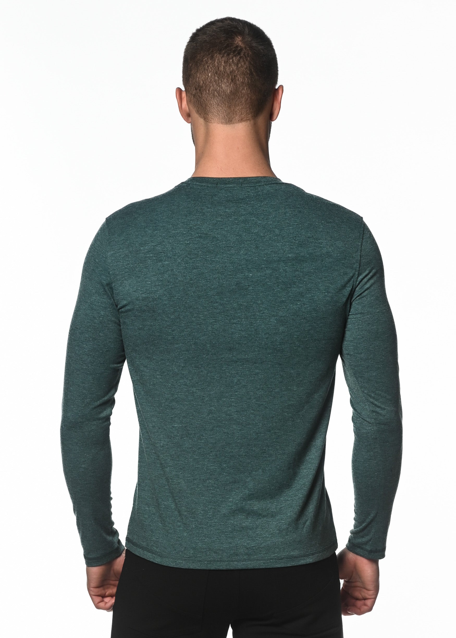 PINE TRI-BLEND CREW LONG SLEEVE TEE PM-1421