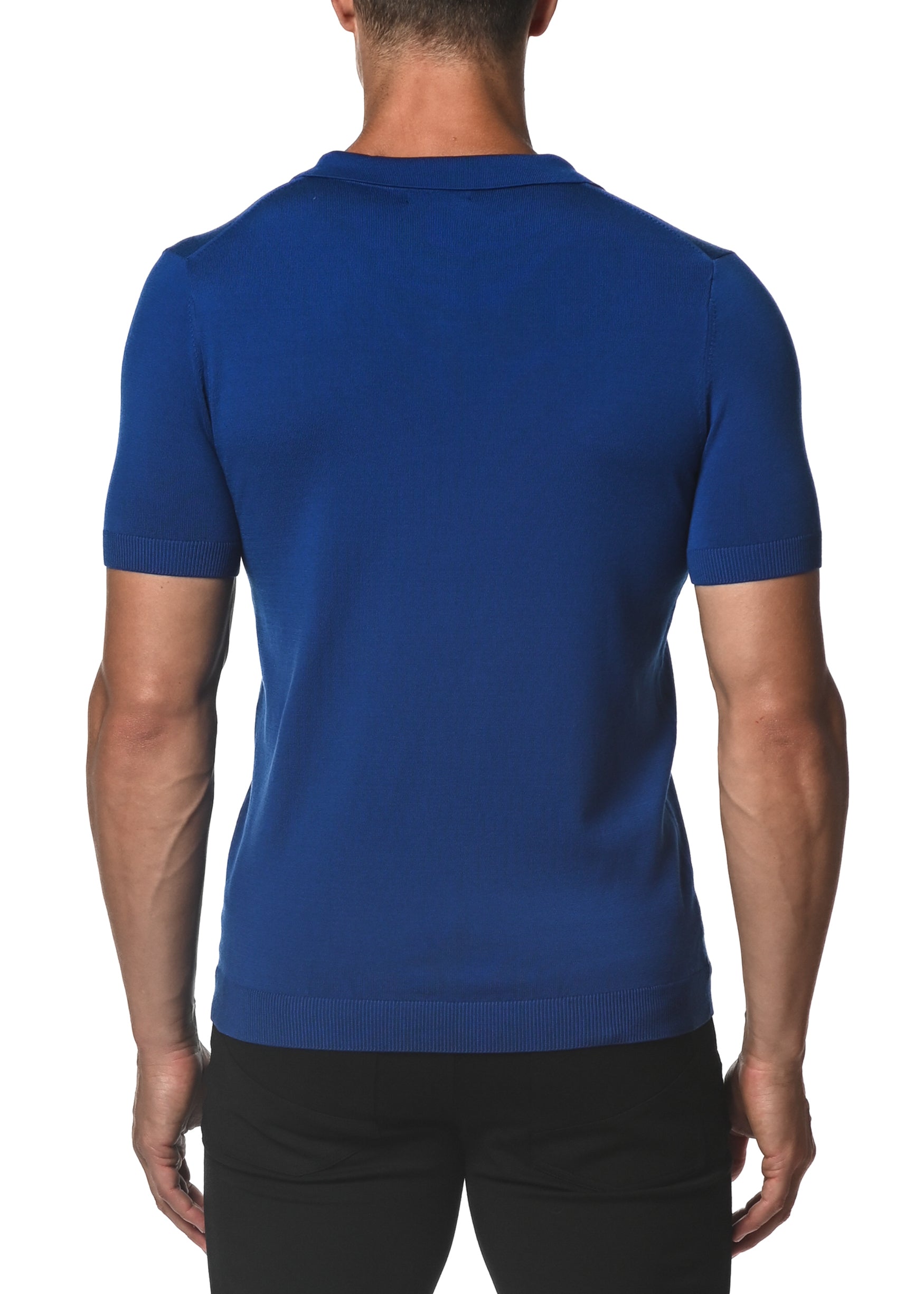 ROYAL SILK/TENCEL 3-BUTTON KNIT POLO PM-16105