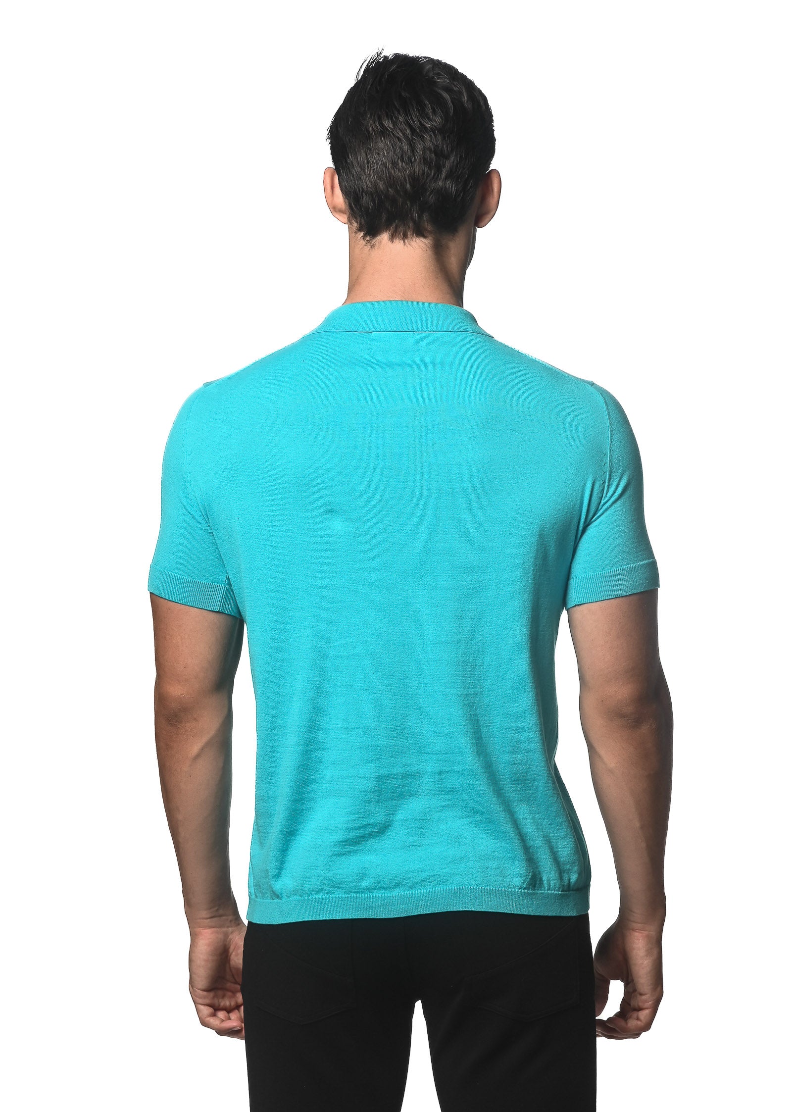 AQUA JOHNNY COLLAR KNITTED POLO PM-16230