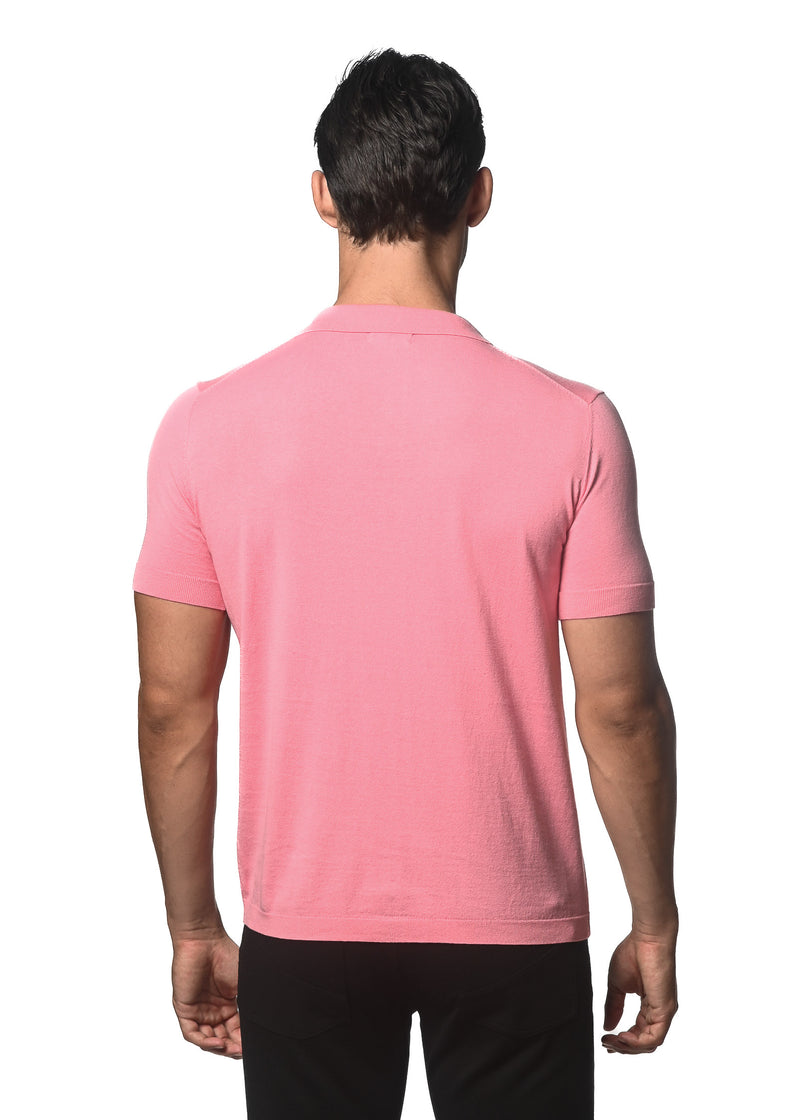 BUBBLE GUM JOHNNY COLLAR KNITTED POLO PM-16230