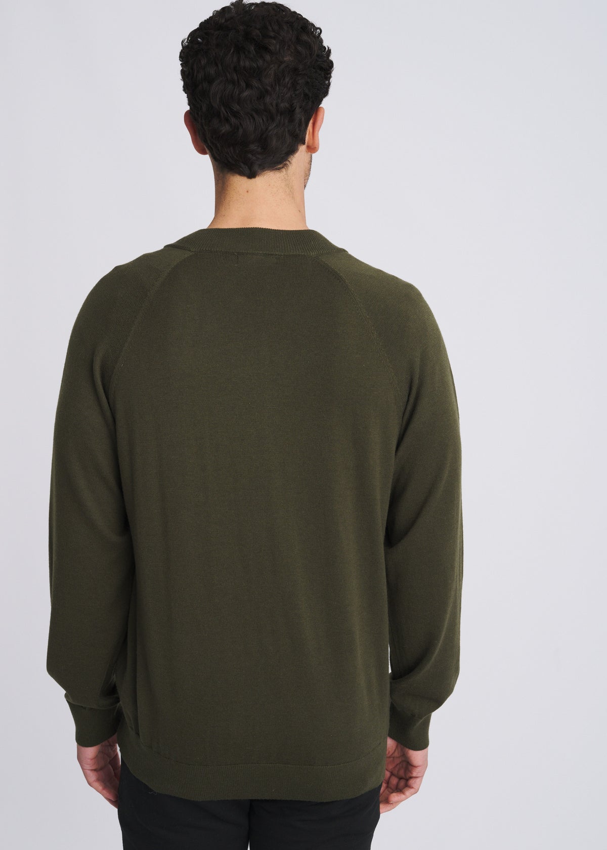 RANGER GREEN KNIT ZIP-UP CARDIGAN PM-16416