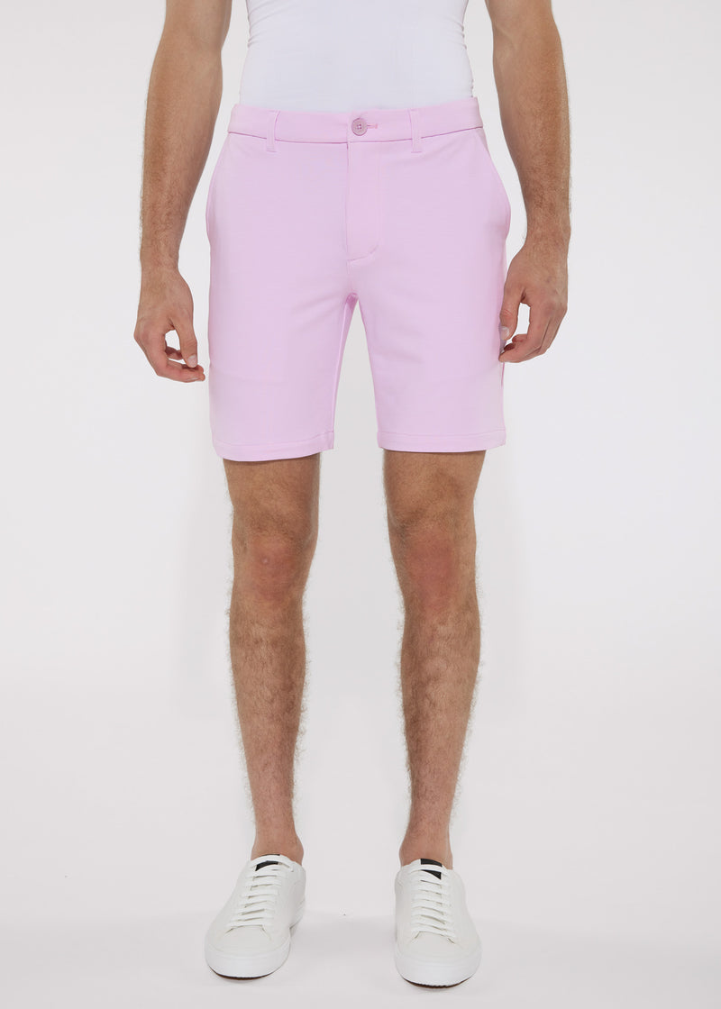 LILAC 8"INSEAM SOLID SLUB KNIT FLEECE SHORT PM-2440