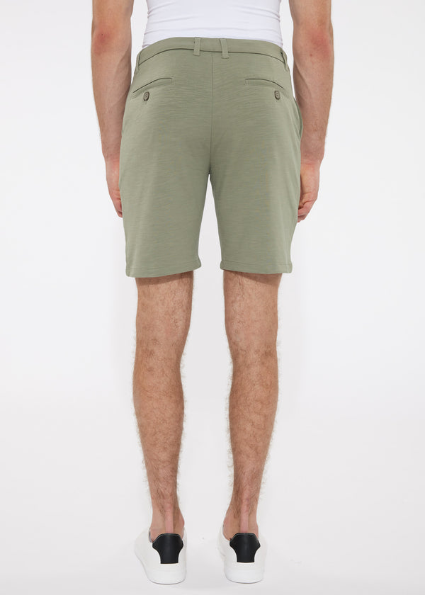 SAGE 8"INSEAM SOLID SLUB KNIT FLEECE SHORT PM-2440