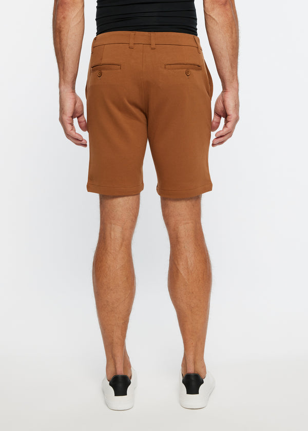 BARK 8"INSEAM SOLID SLUB KNIT FLEECE SHORT PM-2440