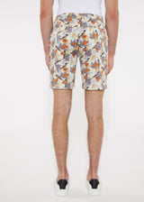 BLACK/BLUE BIRDS 8" PRINTED STRETCH WOVEN SHORTS PM-24702