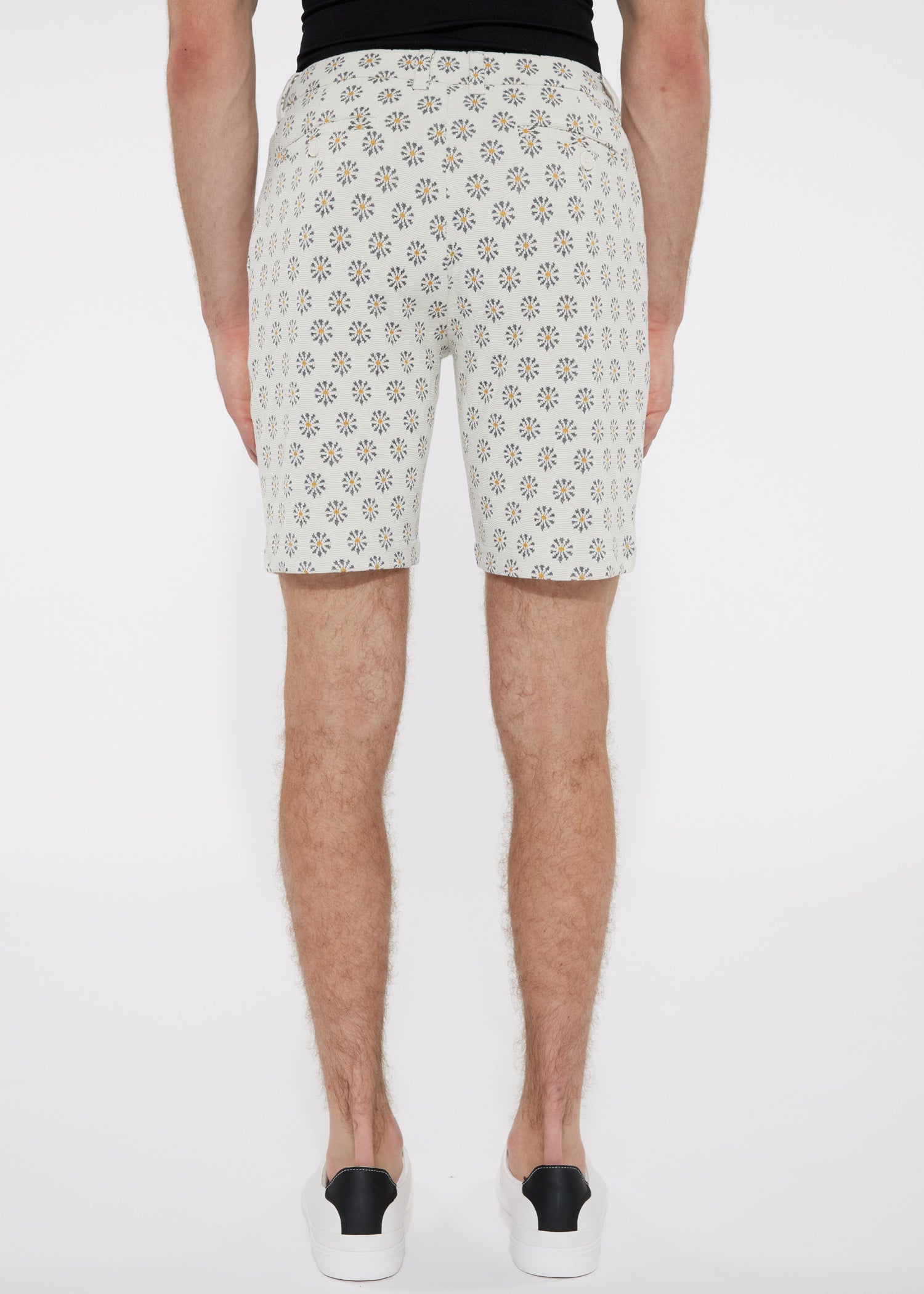 VANILLA FLORAL 8" INSEAM KNIT TEXTURED JACQUARD SHORT Final Sale