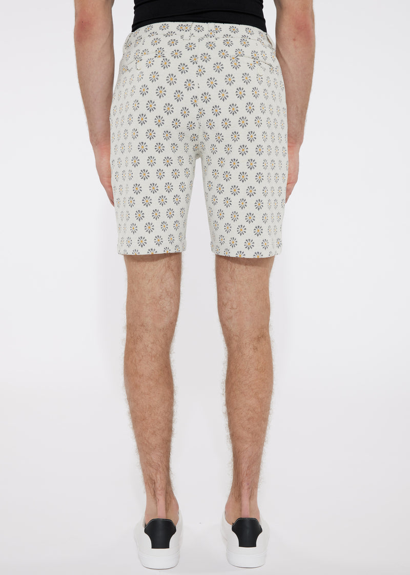 VANILLA FLORAL 8" INSEAM KNIT TEXTURED JACQUARD SHORT
