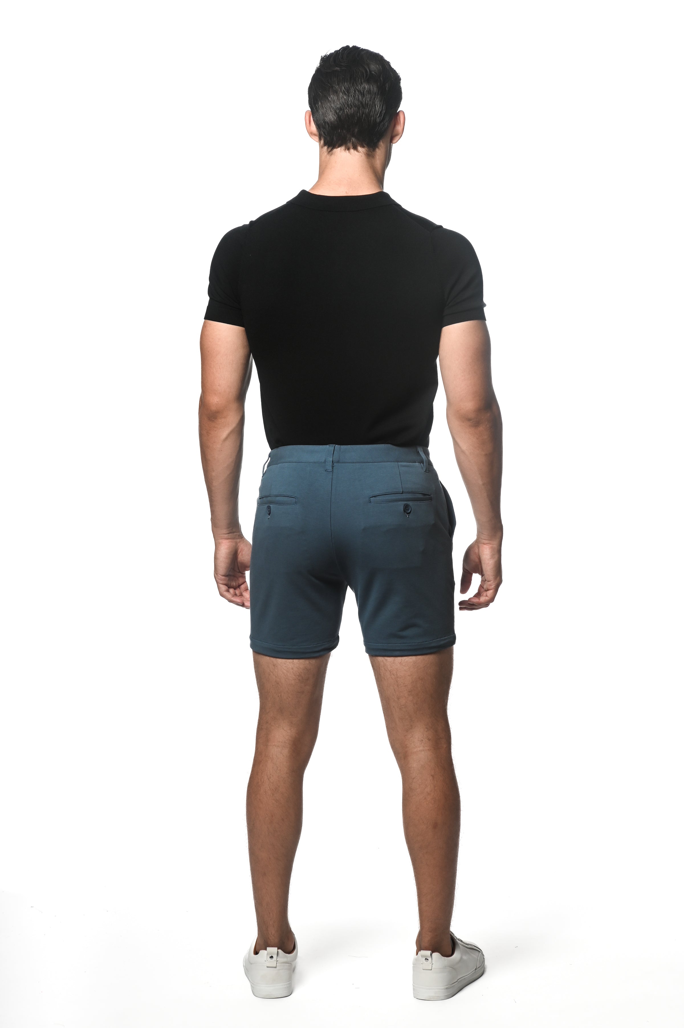 BLUE STONE 6" INSEAM TEXTURED STRETCH KNIT CHINO SHORT PM-2531