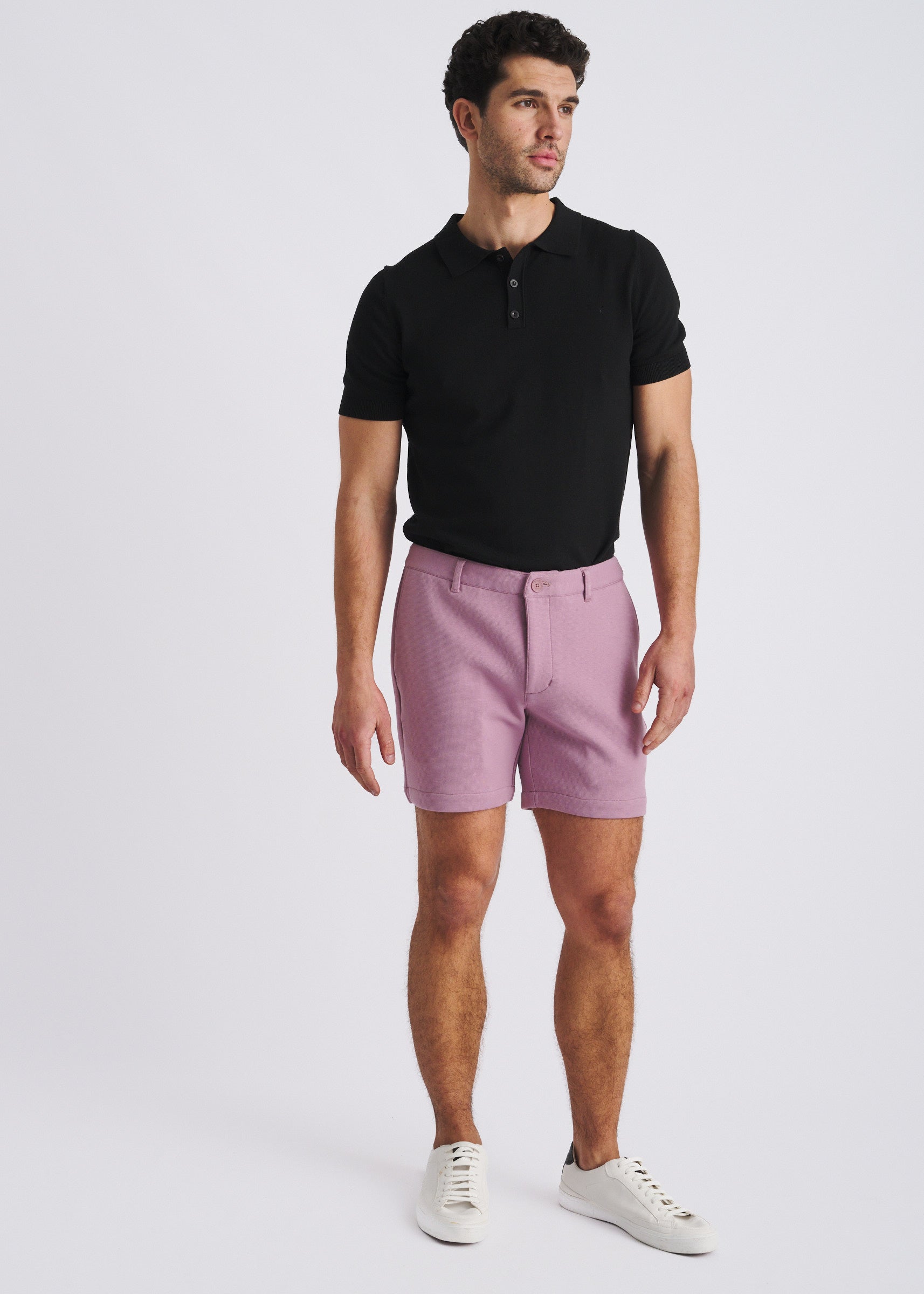 WISTERIA 6" INSEAM STRETCH KNIT CHINO SHORTS PM-2558