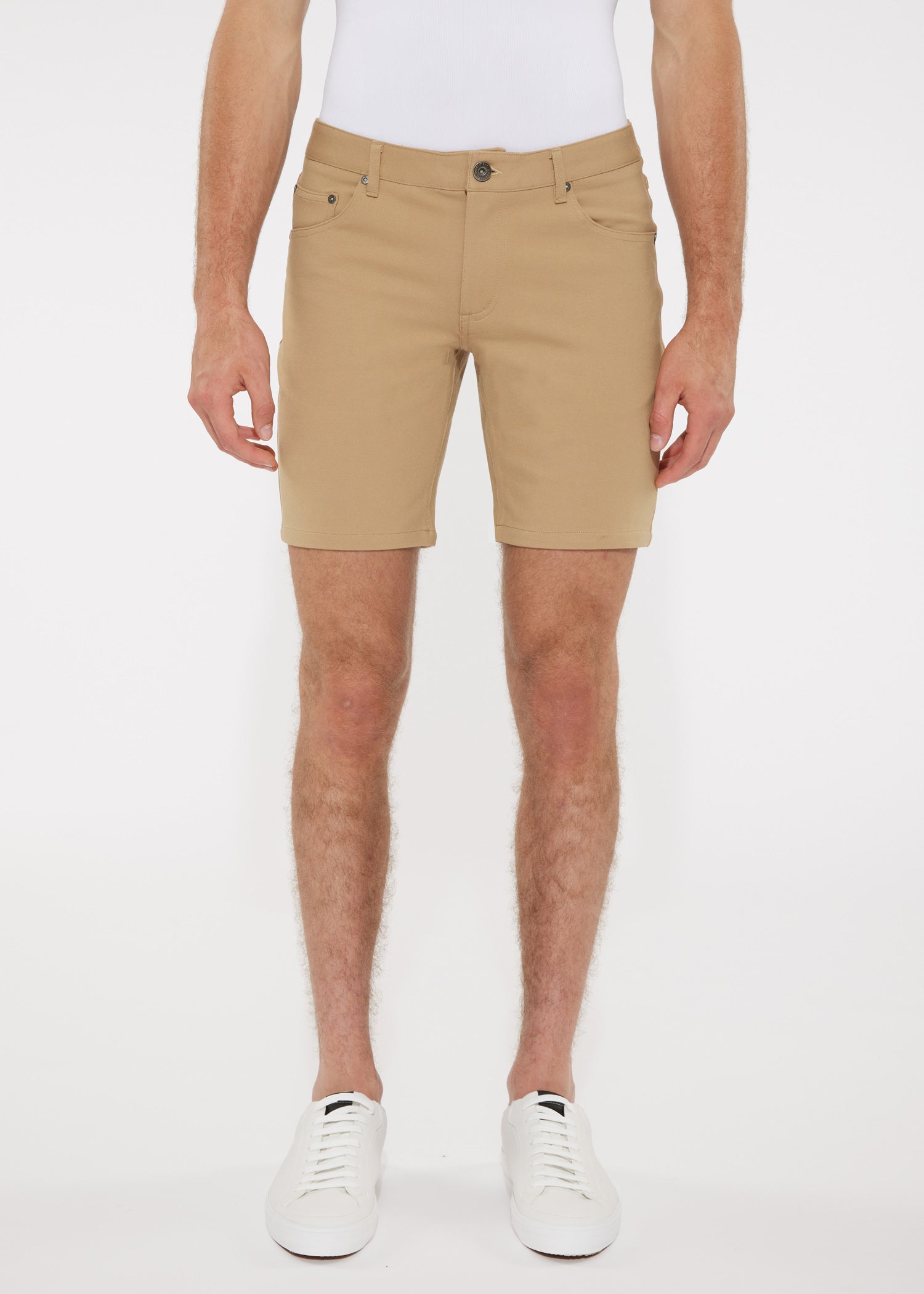 MOCHA 8 INCH INSEAM STRETCH KNIT JEANS SHORTS PM-3009