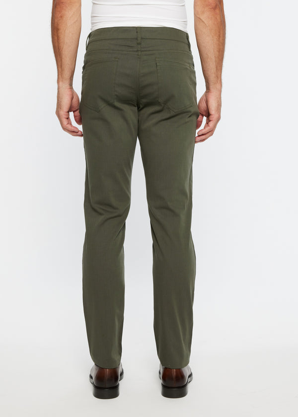 OLIVE BRANCH 5-POCKET TEXTURED STRETCH WOVEN PANTS