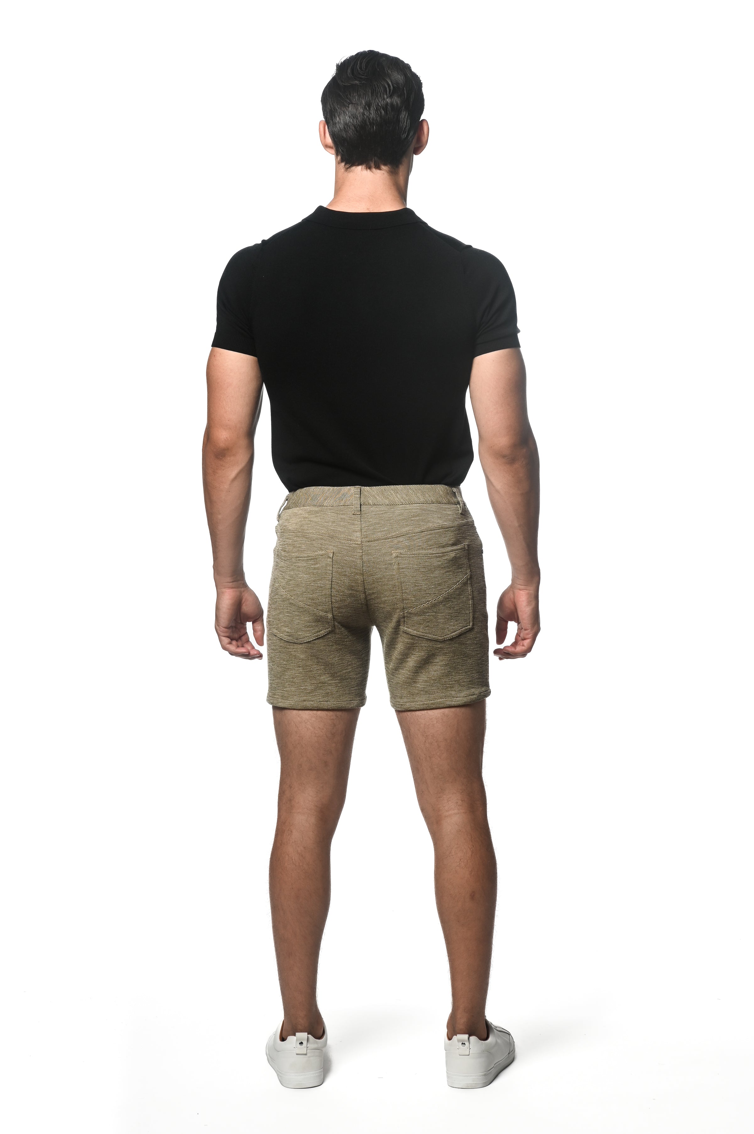 SAHARA 6" INSEAM TEXTURED STRETCH KNIT JEANS SHORT PM-3046