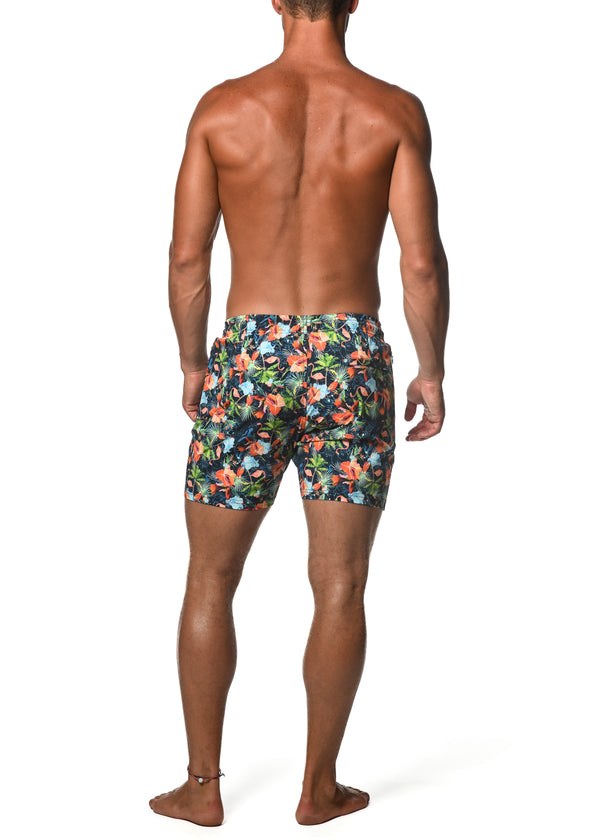 NAVY RAINFOREST MORITZ 6" INSEAM SWIM SHORT PM-6004-50