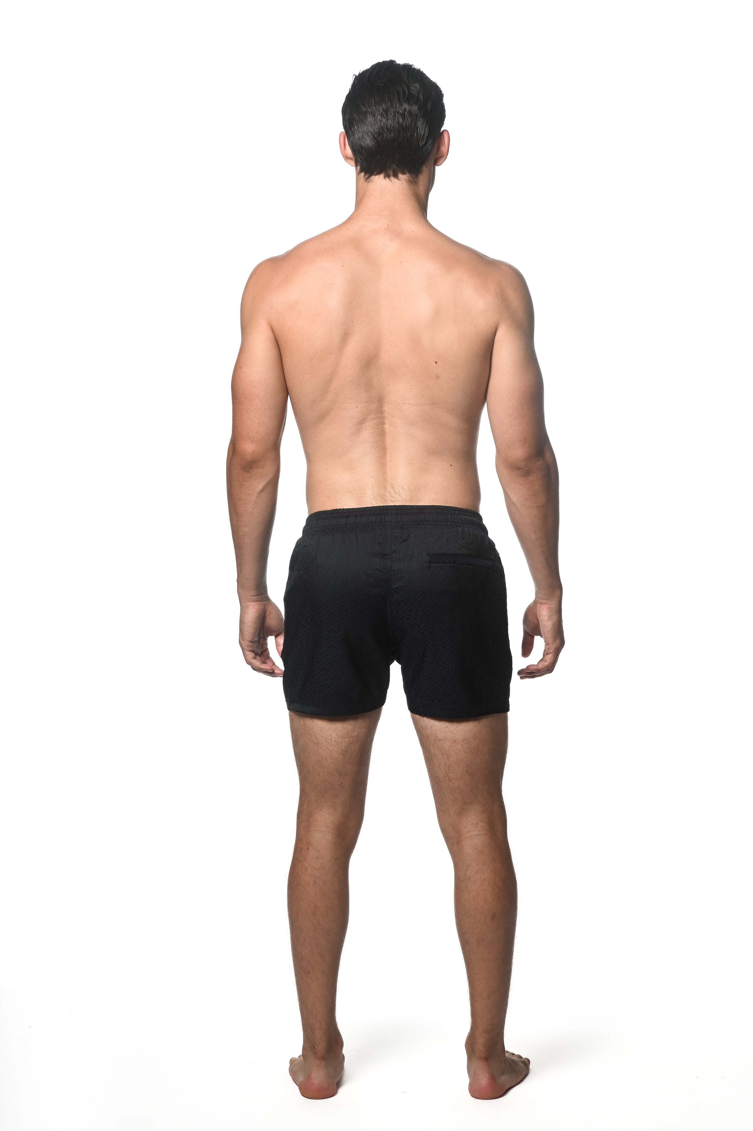 NAVY TRIAD 4.5" INSEAM JACQUARD SWIM SHORT W/ MESH LINER PM-6016-05