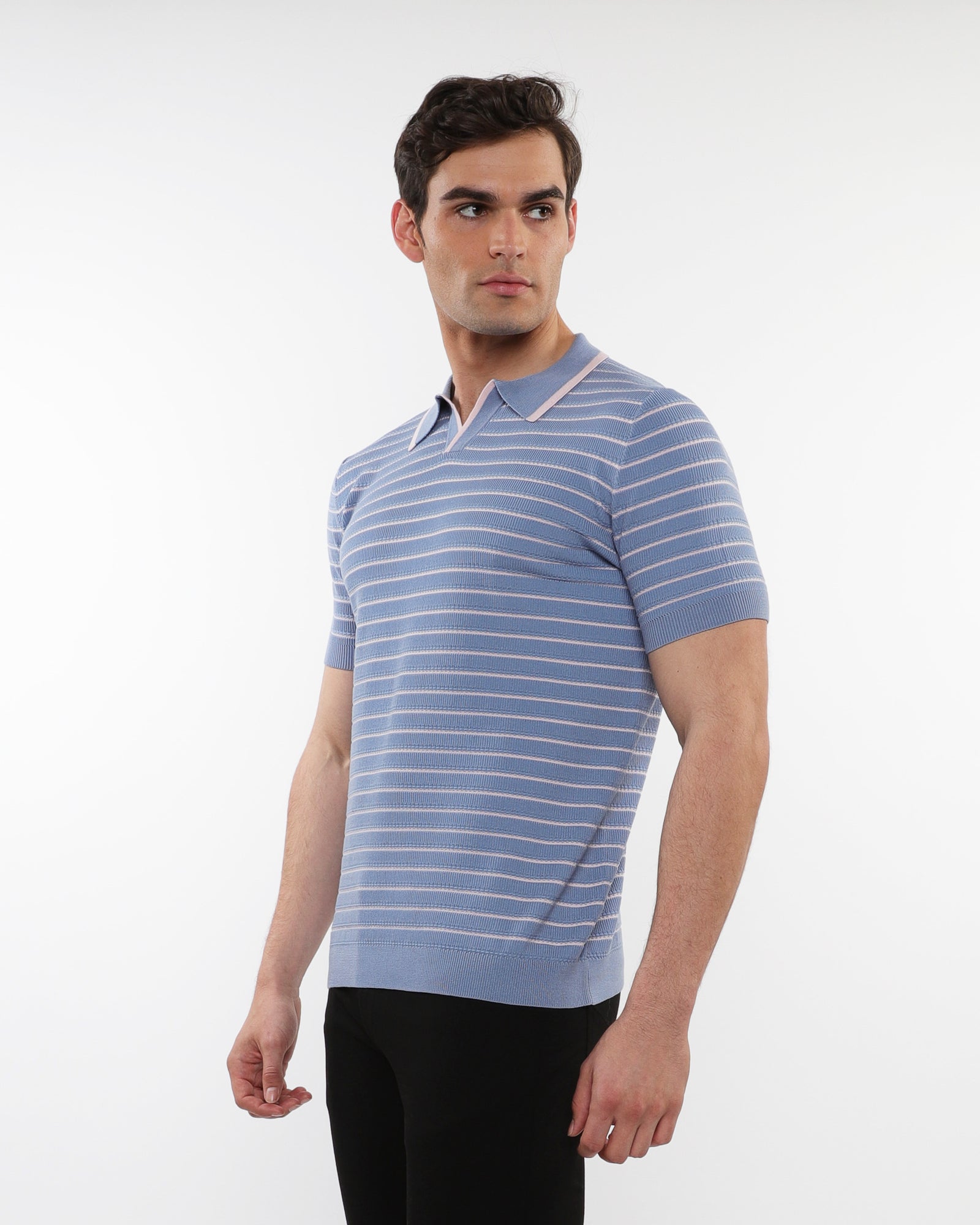 【AULAREE】silk knit short polo 半袖ニット1 Silk Blend Short-Sleeved Knit Polo New | Ahaselected