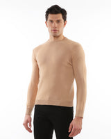 CARAMEL CREW NECK WOOL SWEATER PM-16406