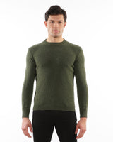 MOSS CREW NECK WOOL SWEATER PM-16406