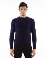 NAVY CREW NECK WOOL SWEATER PM-16406