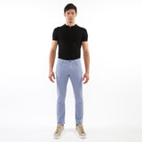 BLUE SHELL WASHED STRETCH TWILL WOVEN 5-POCKET JEANS PM-3048