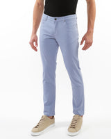 BLUE SHELL WASHED STRETCH TWILL WOVEN 5-POCKET JEANS PM-3048