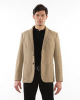 CAMEL WOOL-LOOK STRETCH KNIT BLAZER PM-3055-01