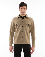 CAMEL WOOL-LOOK STRETCH KNIT JACKET PM-3056-01