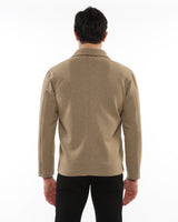 CAMEL WOOL-LOOK STRETCH KNIT JACKET PM-3056-01