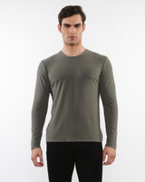 KELP STRETCH KNIT LONG SLEEVES CREW PULLOVER PM-75011