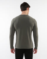 KELP STRETCH KNIT LONG SLEEVES CREW PULLOVER PM-75011