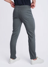 SLATE BLUE LIGHTWEIGHT TEXTURED STRETCH WOVEN 5-POCKET JEANS PM-3053