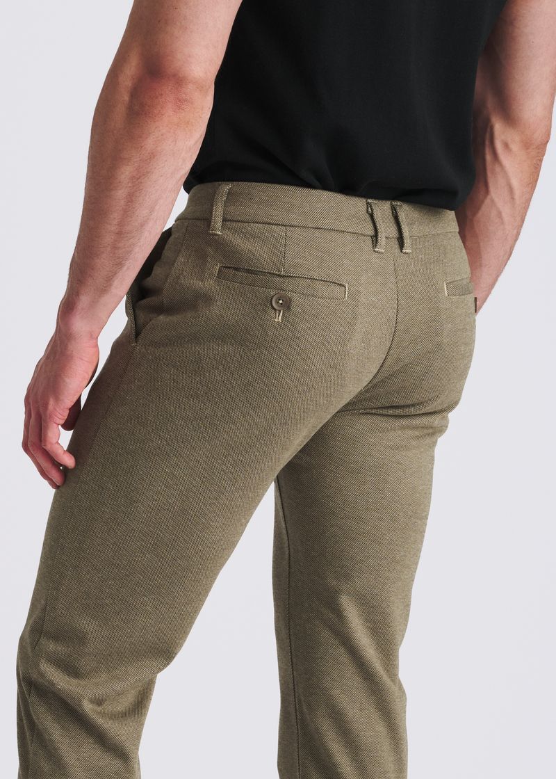 COCOA WOOL-LOOK HERRINGBONE STRETCH KNIT TAILORED PANTS PM-3303-67